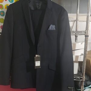 Boys Armando Martillo Navy Suit 2 Piece Size 18 Husky